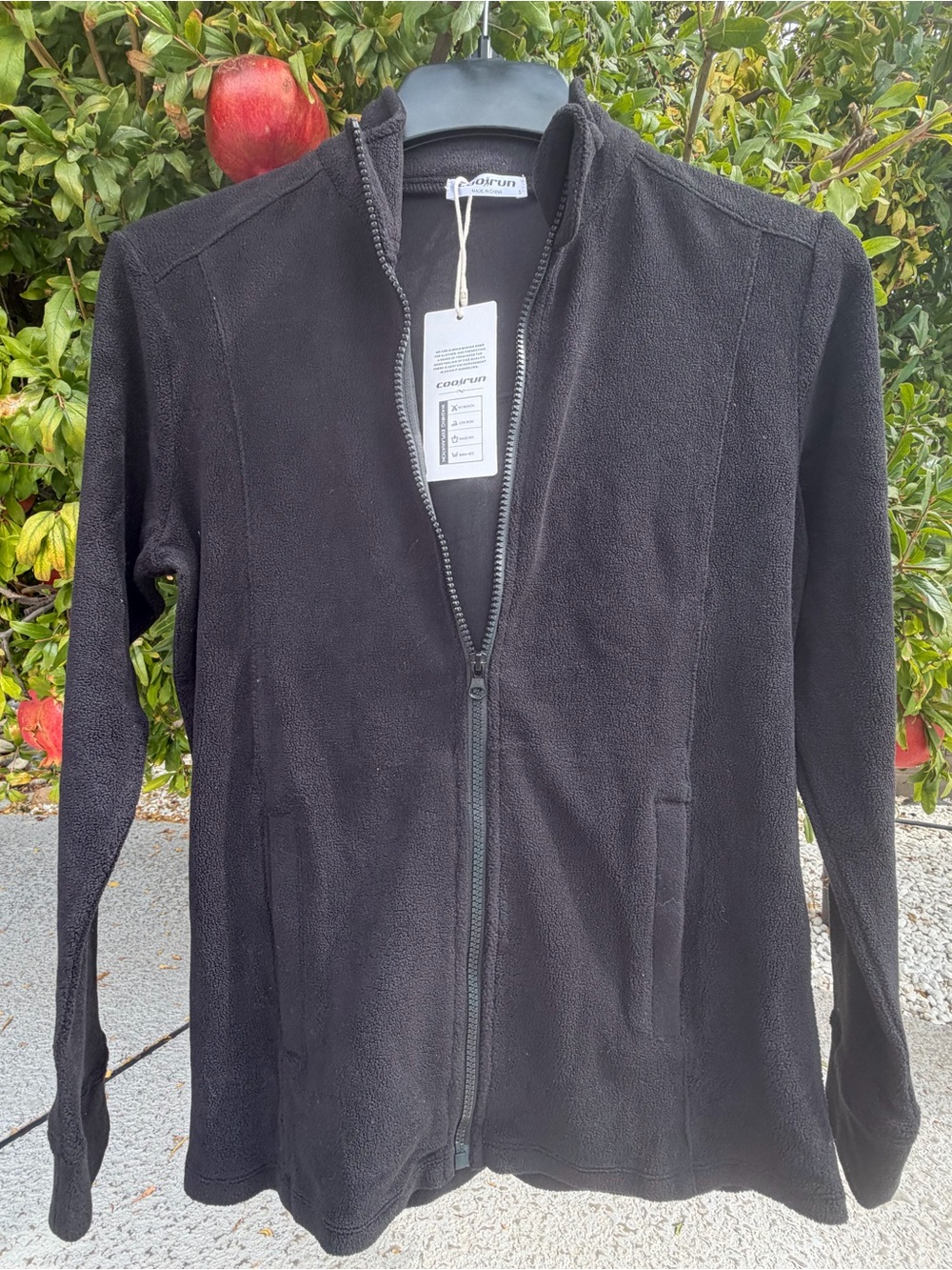 Women's Black Teddy Jacket with Full Zip by